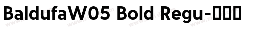BaldufaW05 Bold Regu字体转换